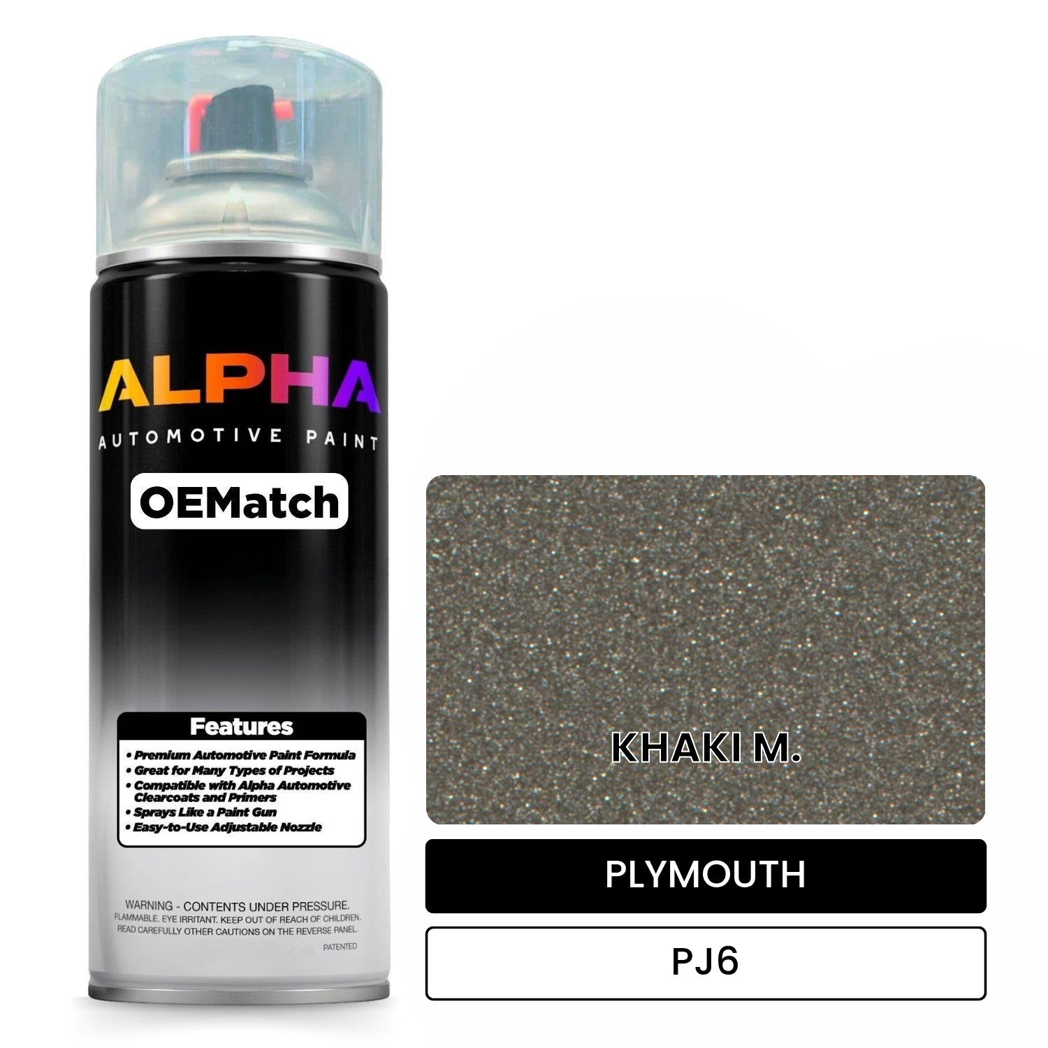 PLYMOUTH KHAKI M. PJ6 OEMatch Spraycan