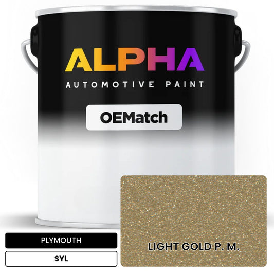 PLYMOUTH LIGHT GOLD P. M. SYL OEMatch Basecoat