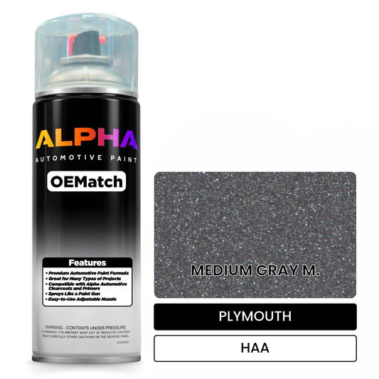 PLYMOUTH MEDIUM GRAY M. HAA OEMatch Spraycan