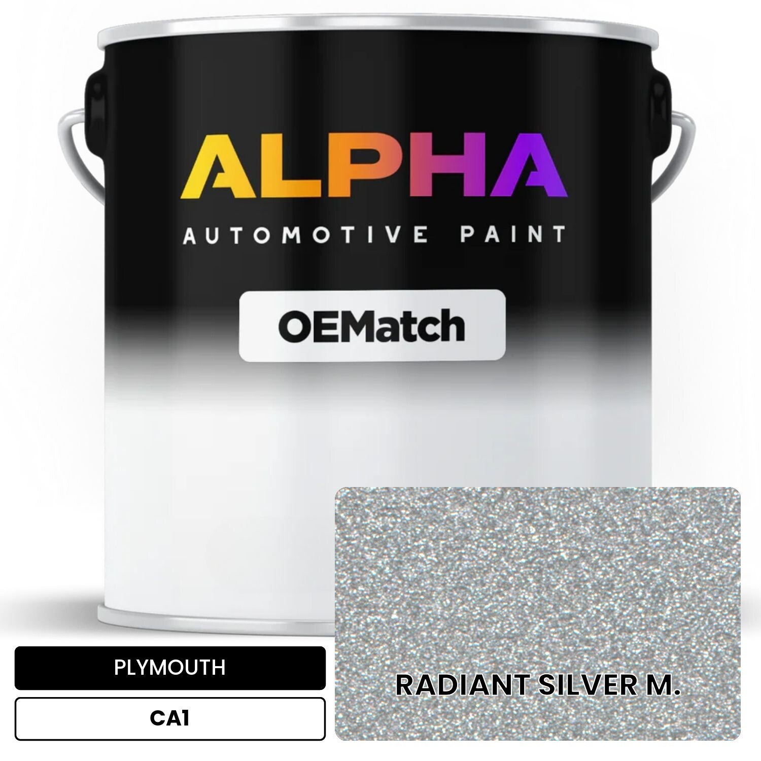 PLYMOUTH RADIANT SILVER M. CA1 OEMatch Basecoat