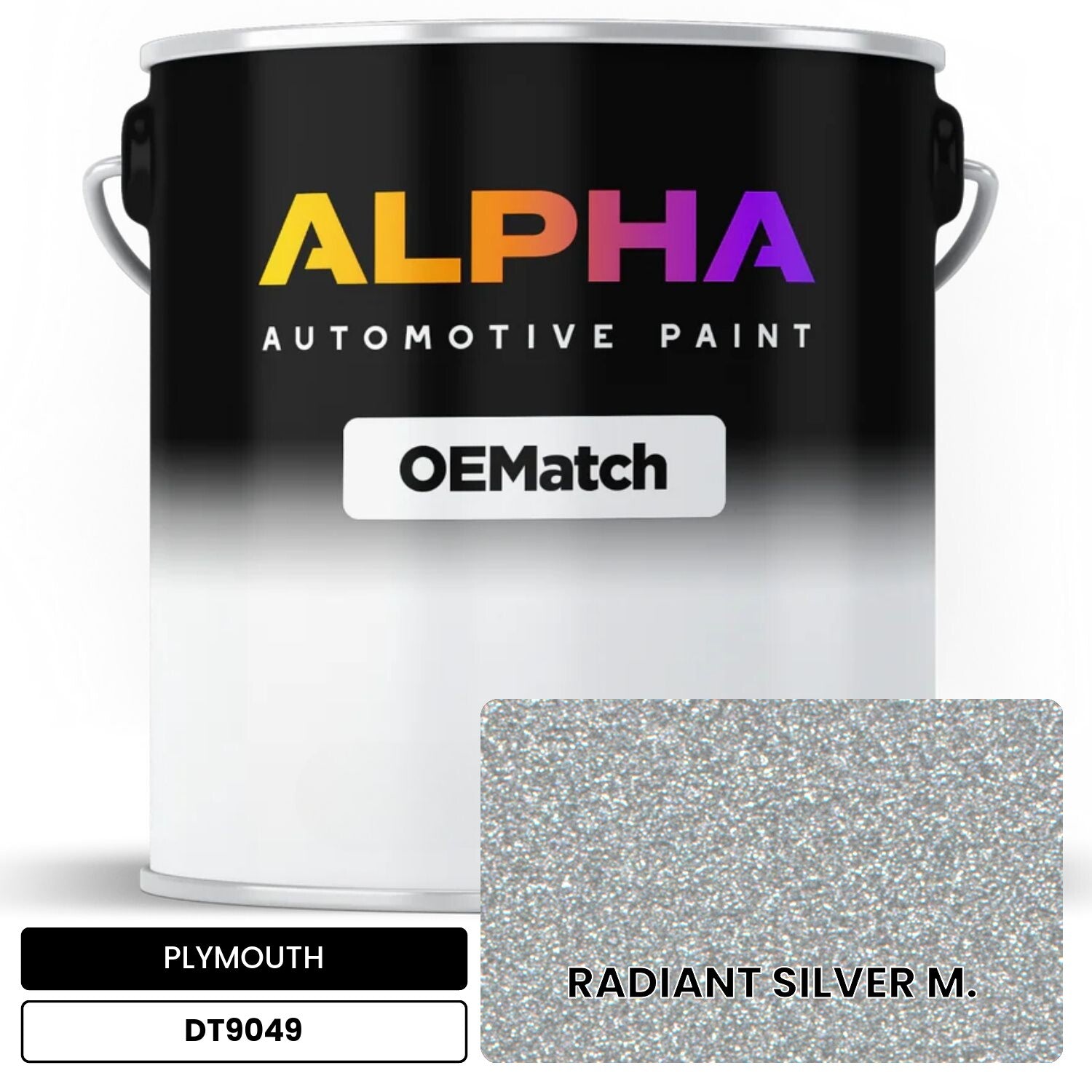 PLYMOUTH RADIANT SILVER M. DT9049 OEMatch Basecoat