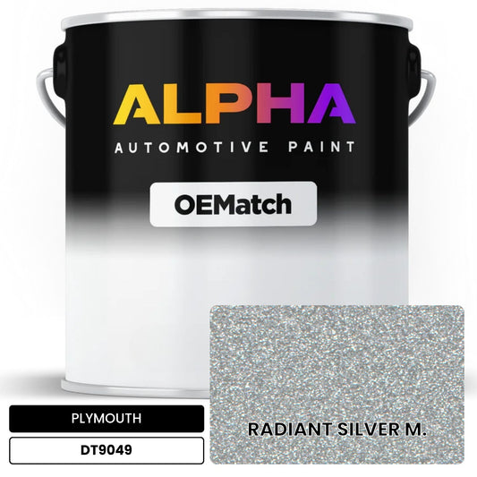PLYMOUTH RADIANT SILVER M. DT9049 OEMatch Basecoat