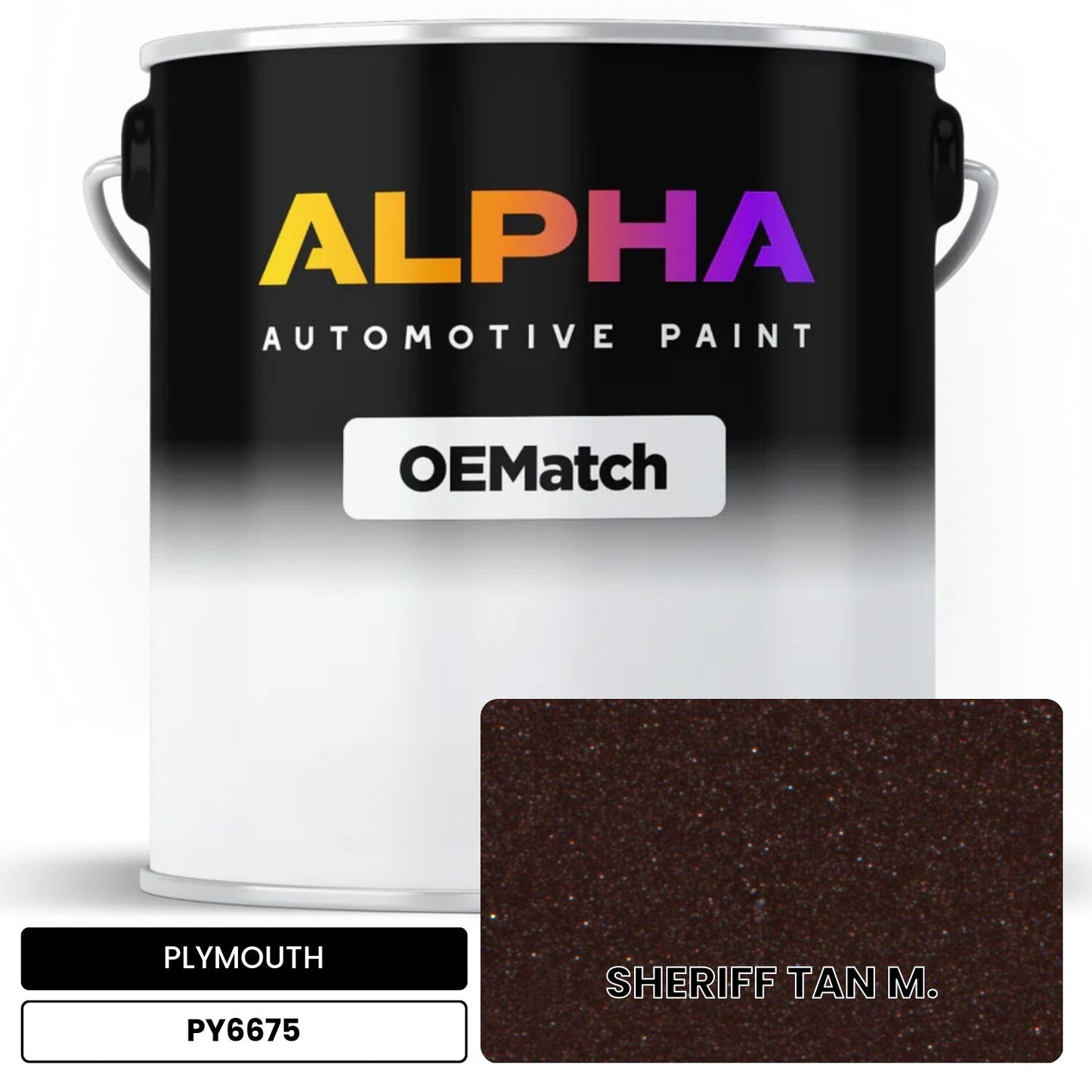 PLYMOUTH SHERIFF TAN M. PY6675 OEMatch Basecoat