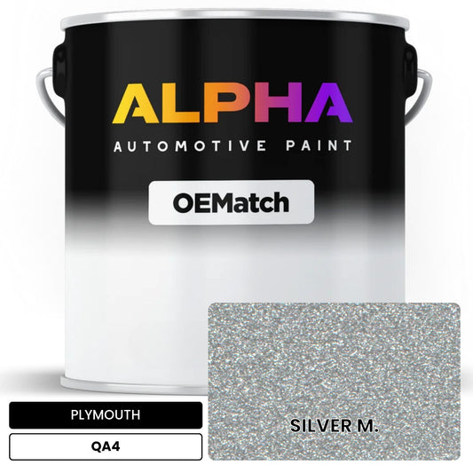PLYMOUTH SILVER M. QA4 OEMatch Basecoat