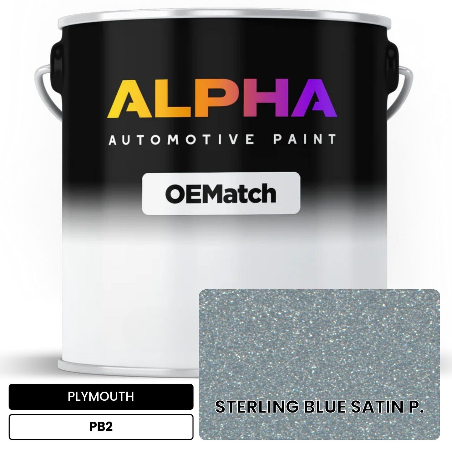 PLYMOUTH STERLING BLUE SATIN P. PB2 OEMatch Basecoat
