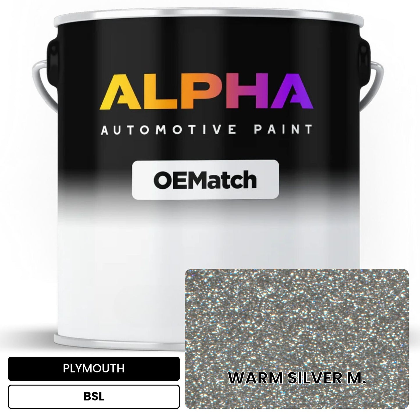 PLYMOUTH WARM SILVER M. BSL OEMatch Basecoat
