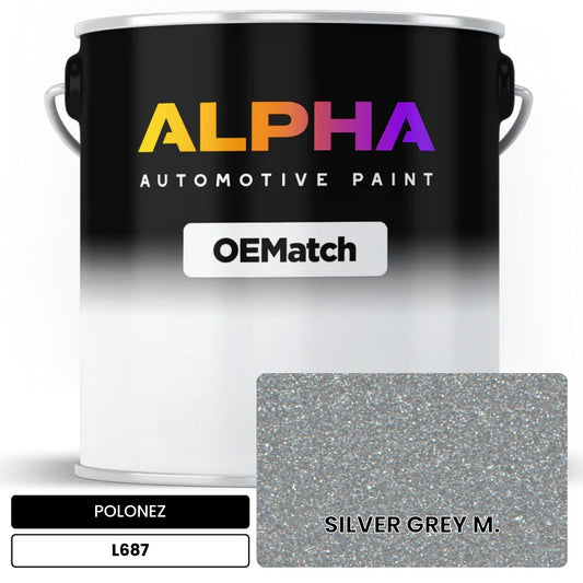 POLONEZ SILVER GREY M. L687 OEMatch Basecoat