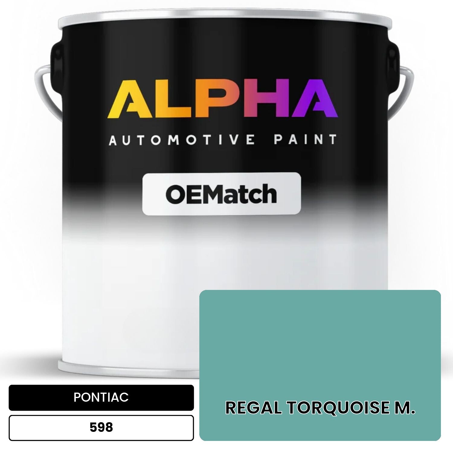 PONTIAC REGAL TORQUOISE M. 598 OEMatch Basecoat