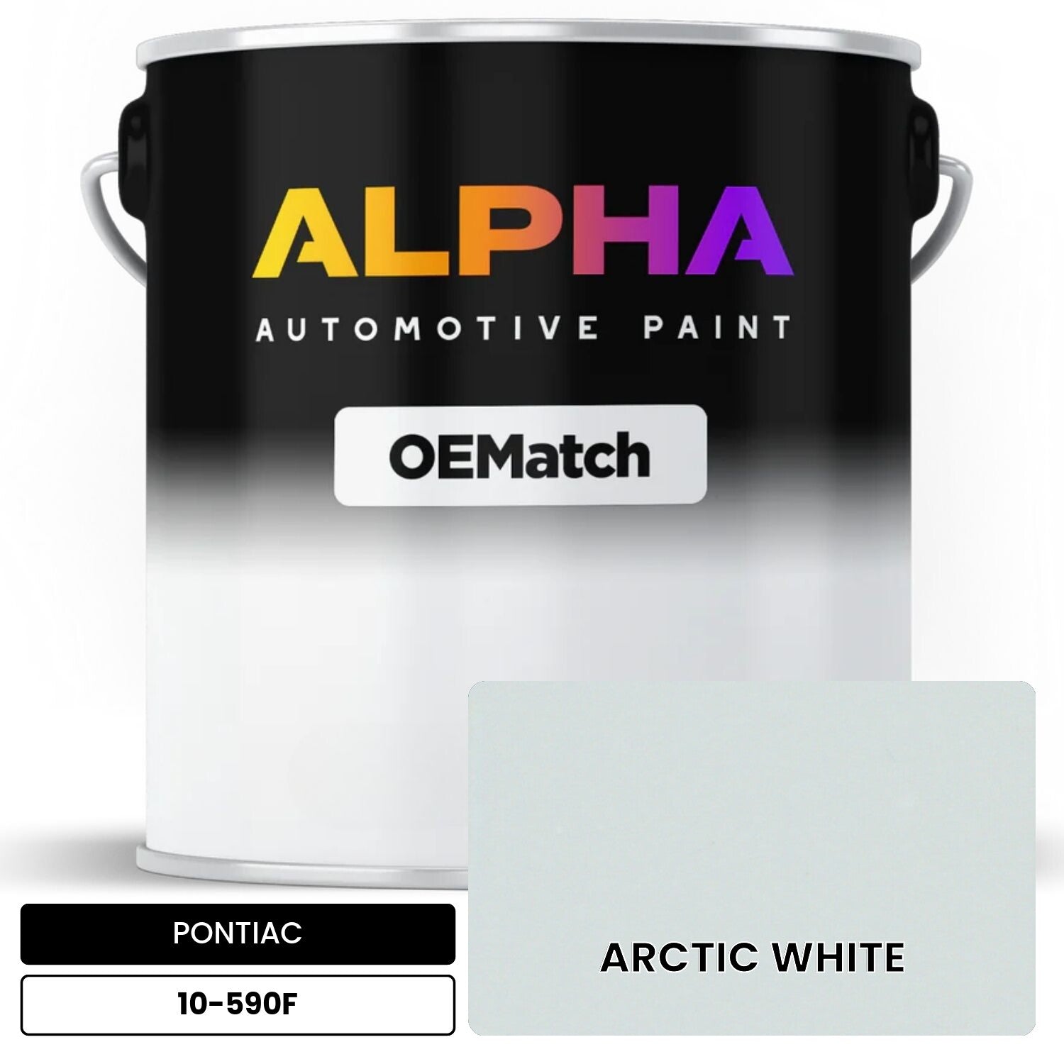 PONTIAC ARCTIC WHITE 10-590F OEMatch Basecoat