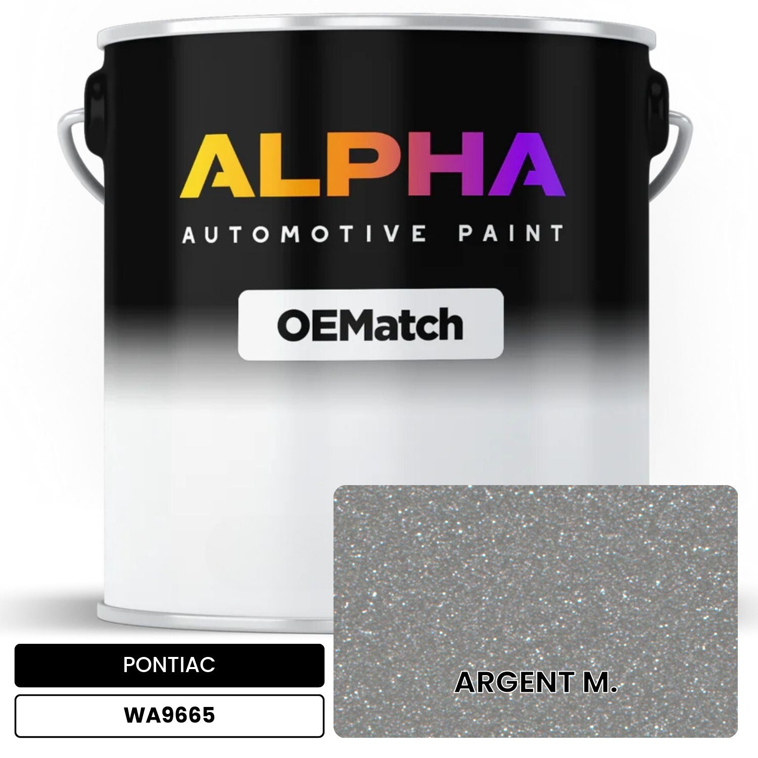 PONTIAC ARGENT M. WA9665 OEMatch Basecoat