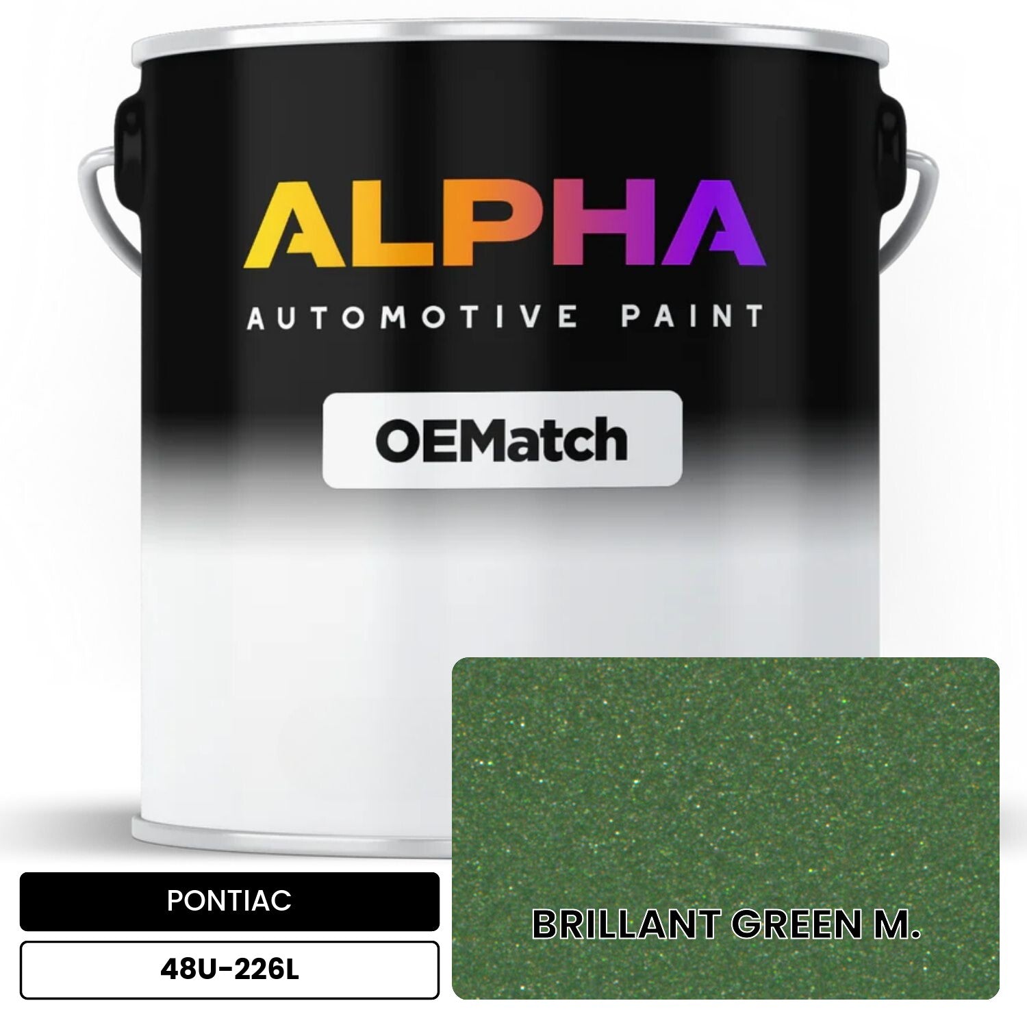 PONTIAC BRILLANT GREEN M. 48U-226L OEMatch Basecoat