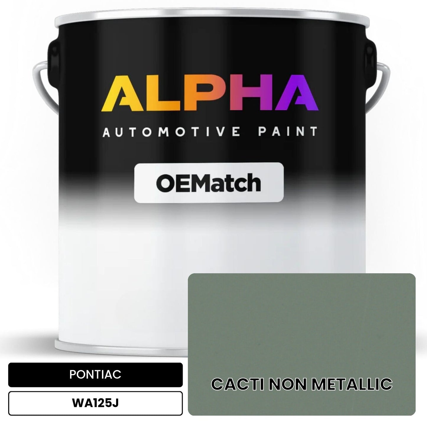PONTIAC CACTI NON METALLIC WA125J OEMatch Basecoat