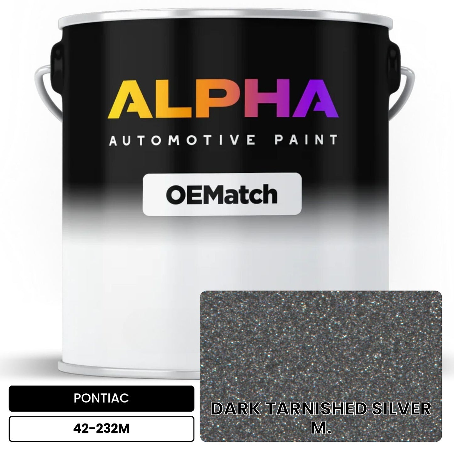 PONTIAC DARK TARNISHED SILVER M. 42-232M OEMatch Basecoat