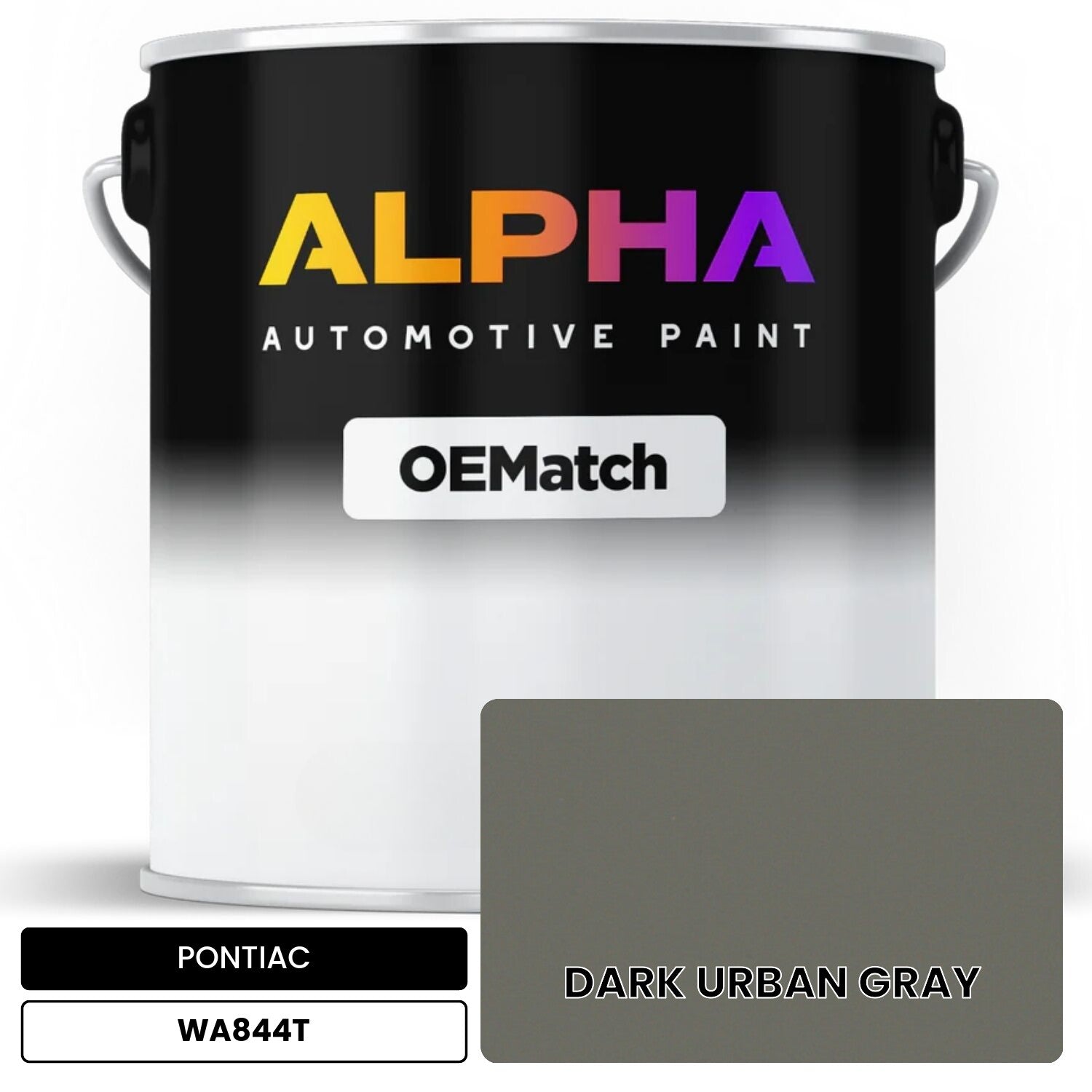 PONTIAC DARK URBAN GRAY WA844T OEMatch Basecoat