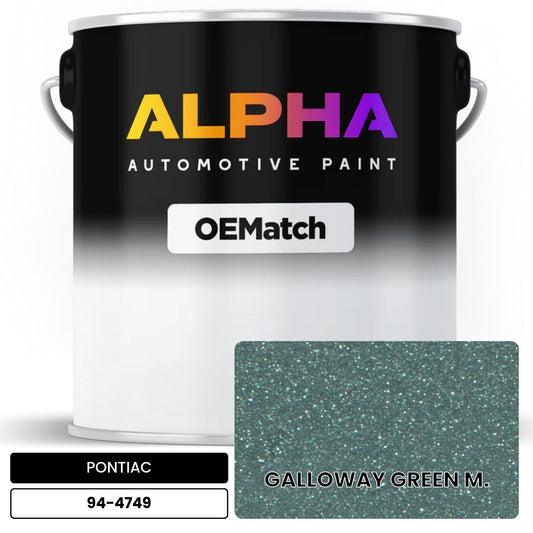 PONTIAC GALLOWAY GREEN M. 94-4749 OEMatch Basecoat