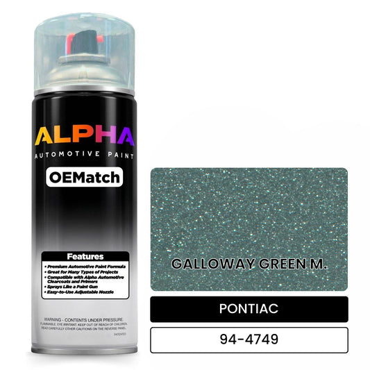 PONTIAC GALLOWAY GREEN M. 94-4749 OEMatch Spraycan