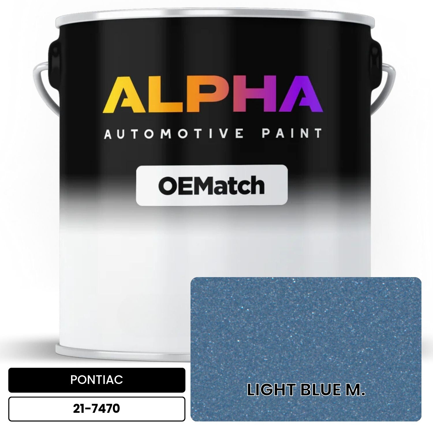 PONTIAC LIGHT BLUE M. 21-7470 OEMatch Basecoat
