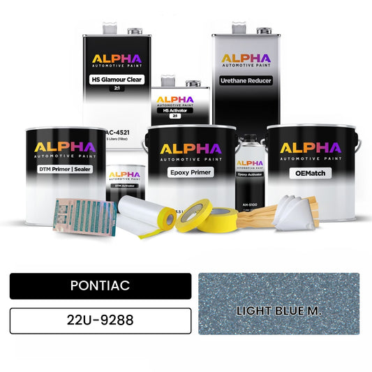 PONTIAC LIGHT BLUE M. 22U-9288 OEMatch Vehicle Paint Kit
