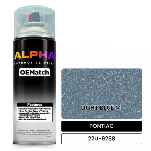 PONTIAC LIGHT BLUE M. 22U-9288 OEMatch Spraycan