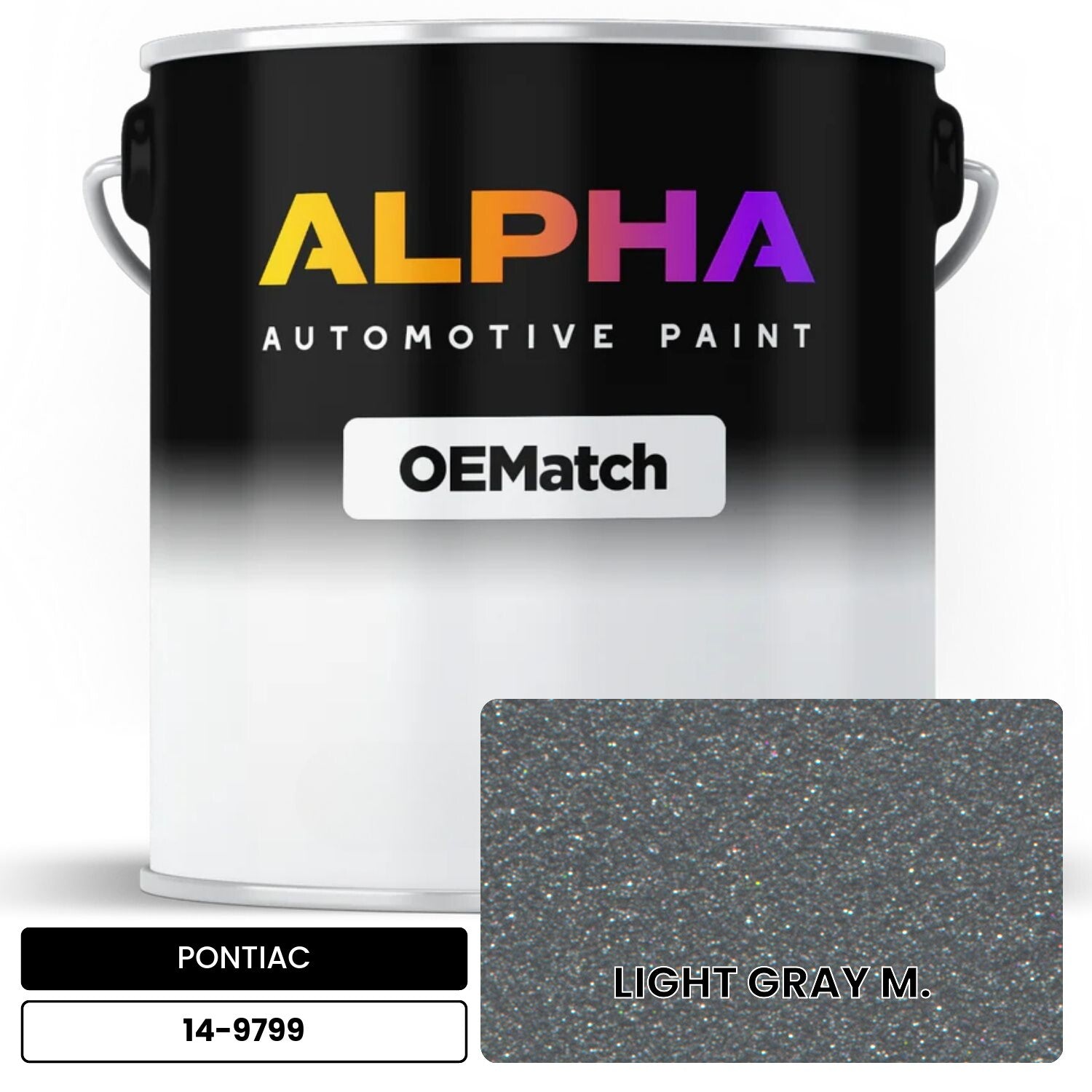 PONTIAC LIGHT GRAY M. 14-9799 OEMatch Basecoat