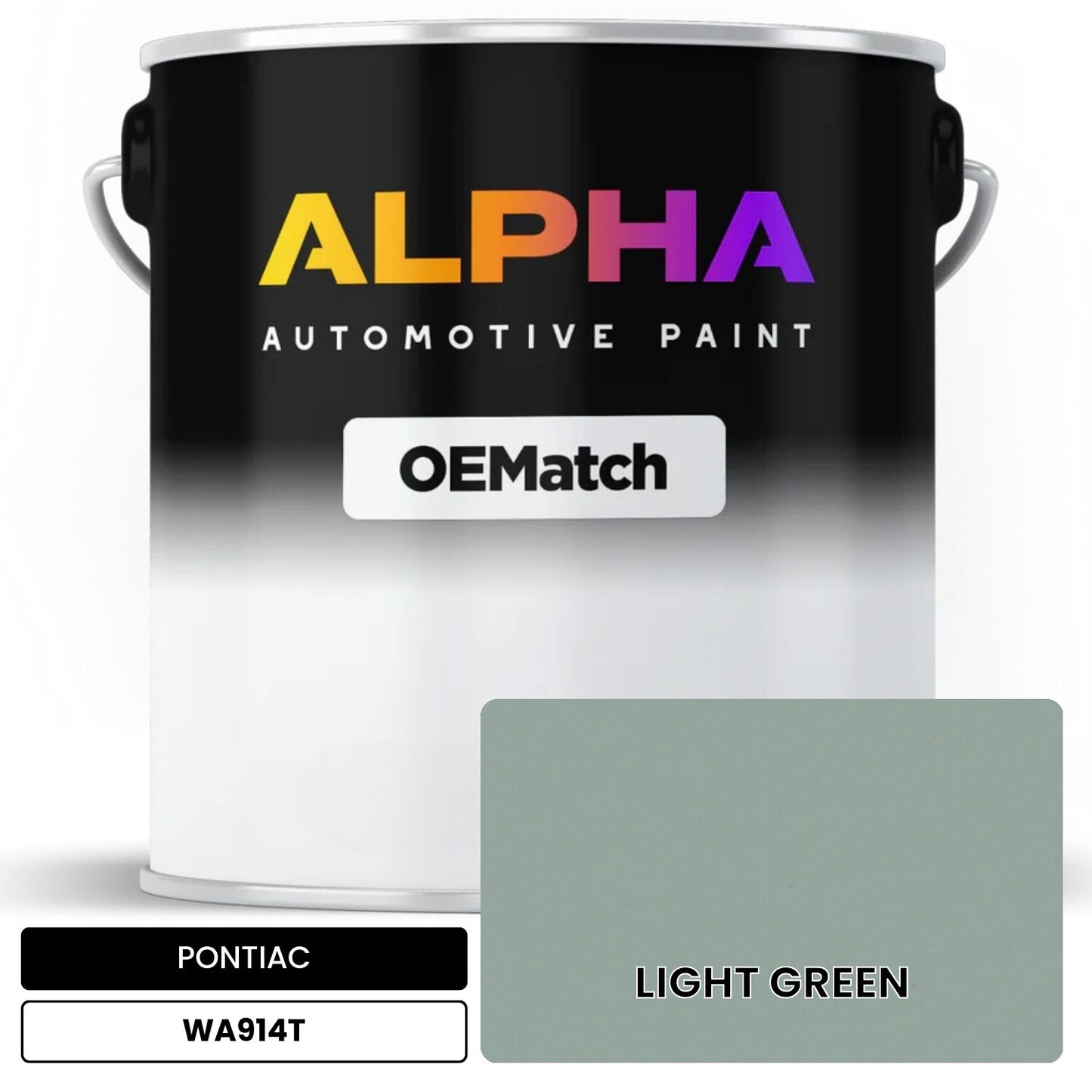 PONTIAC LIGHT GREEN WA914T OEMatch Basecoat
