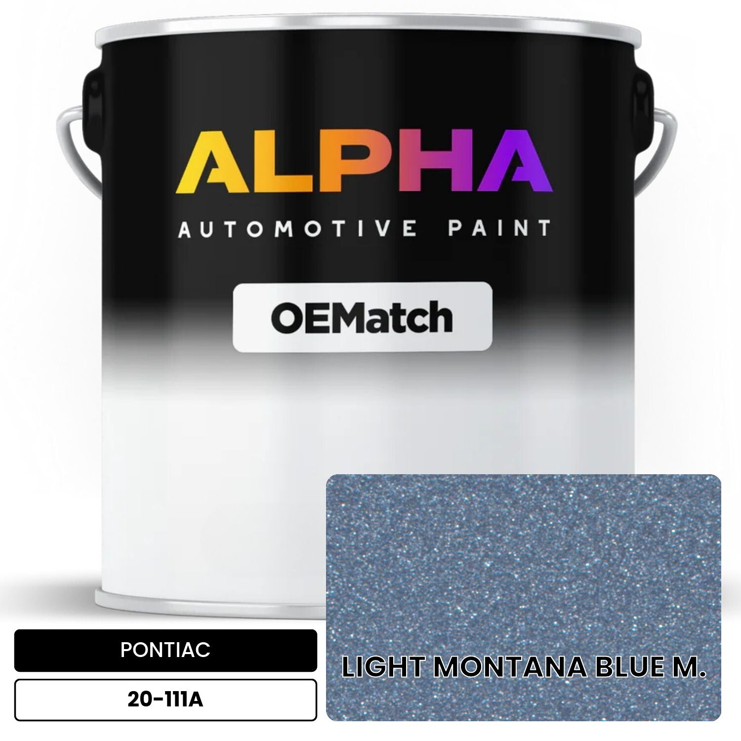 PONTIAC LIGHT MONTANA BLUE M. 20-111A OEMatch Basecoat