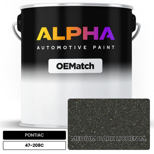 PONTIAC MEDIUM DARK LICHEN M. 47-208C OEMatch Basecoat