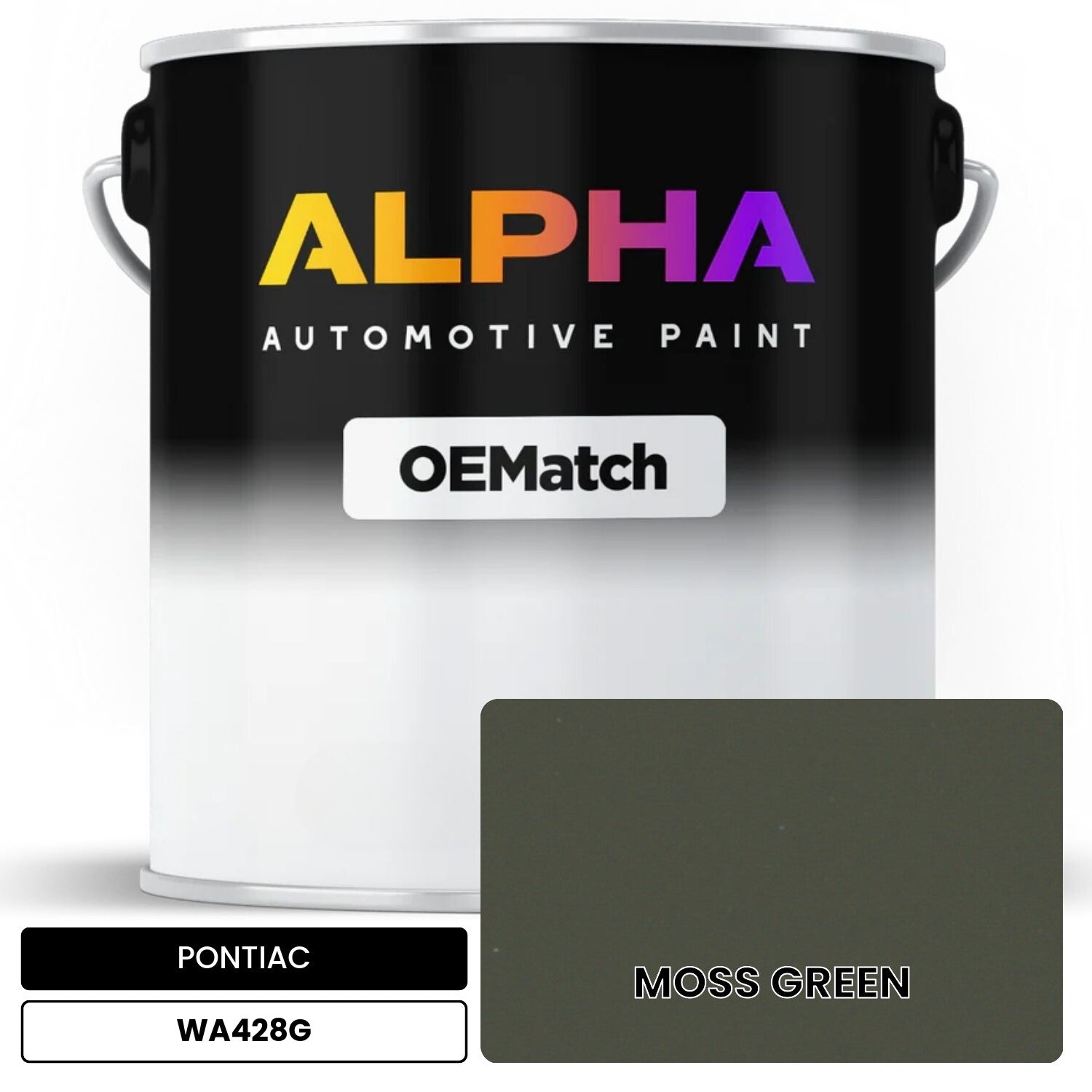 PONTIAC MOSS GREEN WA428G OEMatch Basecoat
