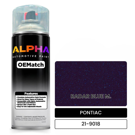 PONTIAC RADAR BLUE M. 21-9018 OEMatch Spraycan