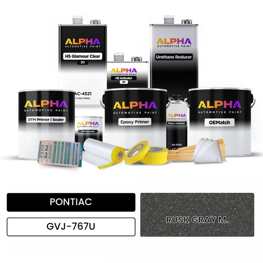 PONTIAC RUSK GRAY M. GVJ-767U OEMatch Vehicle Paint Kit