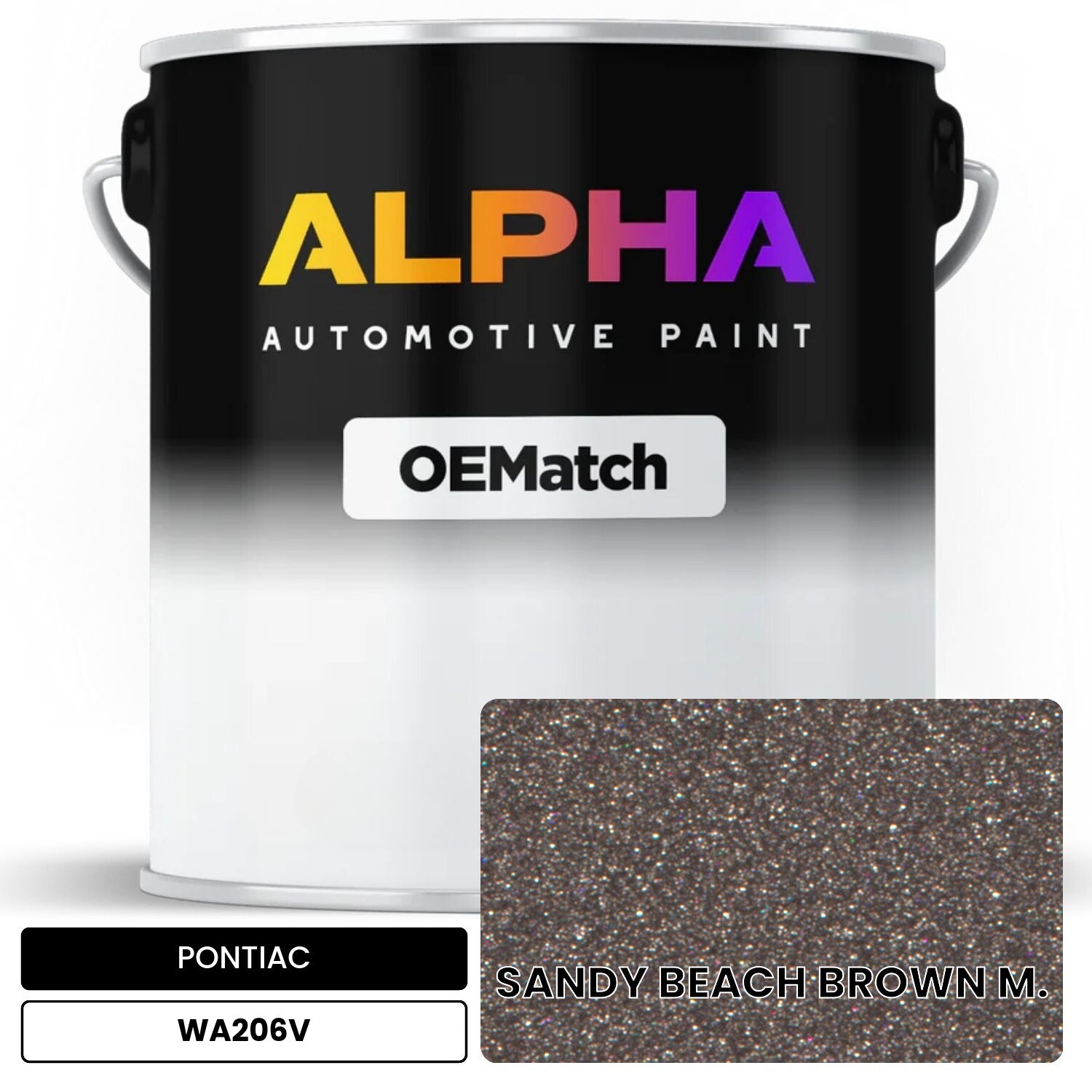 PONTIAC SANDY BEACH BROWN M. WA206V OEMatch Basecoat