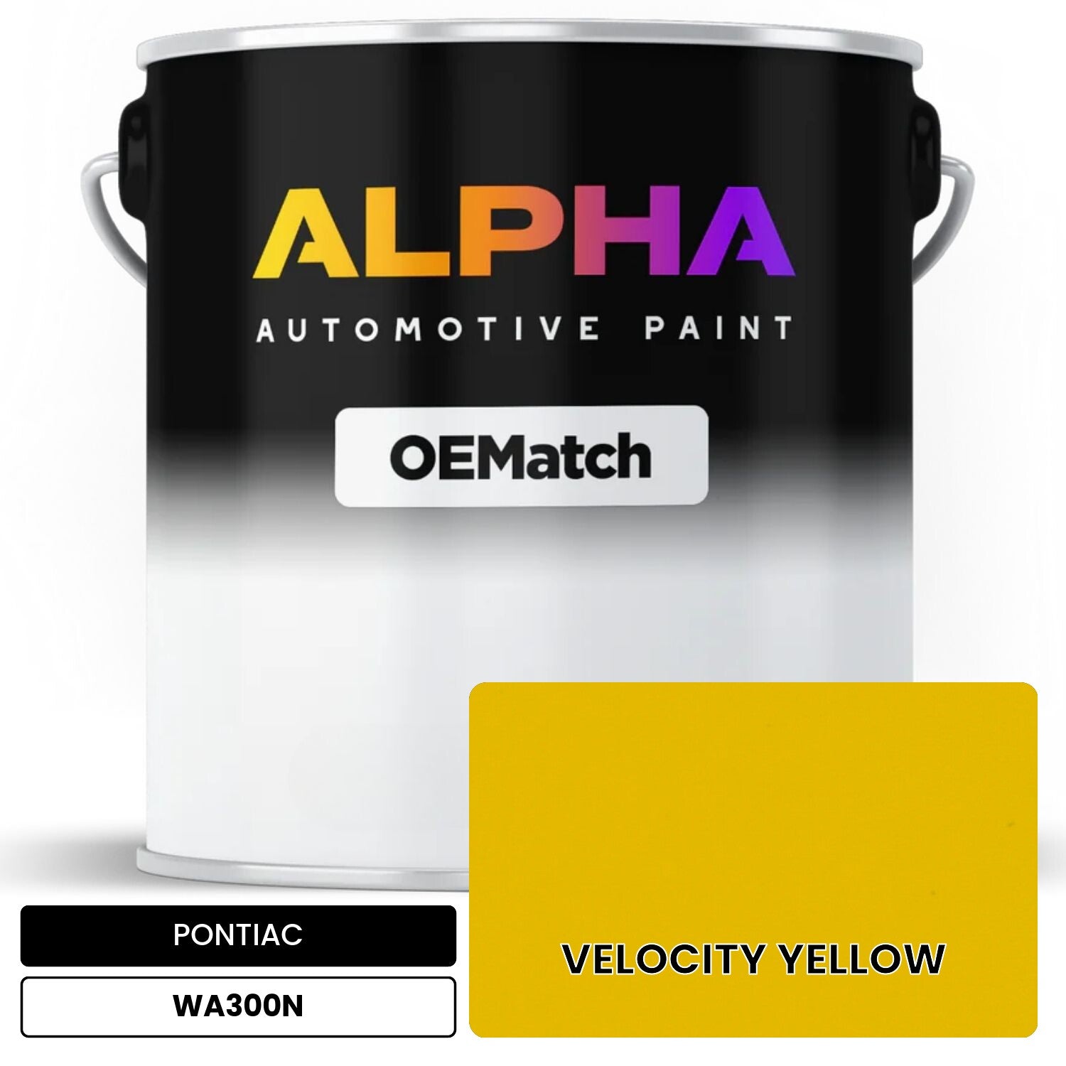 PONTIAC VELOCITY YELLOW WA300N OEMatch Basecoat