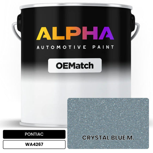 PONTIAC CRYSTAL BLUE M. WA4267 OEMatch Basecoat