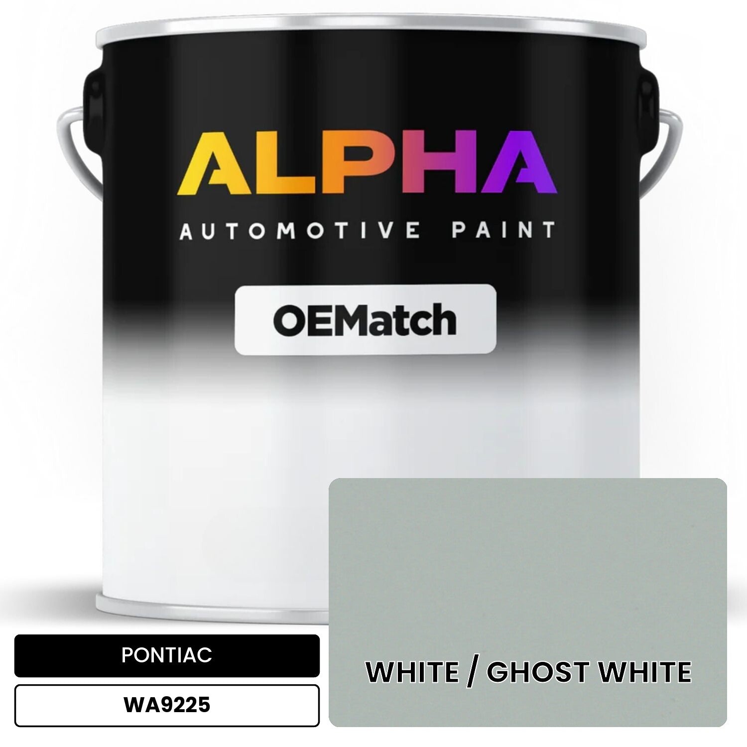 PONTIAC WHITE / GHOST WHITE WA9225 OEMatch Basecoat