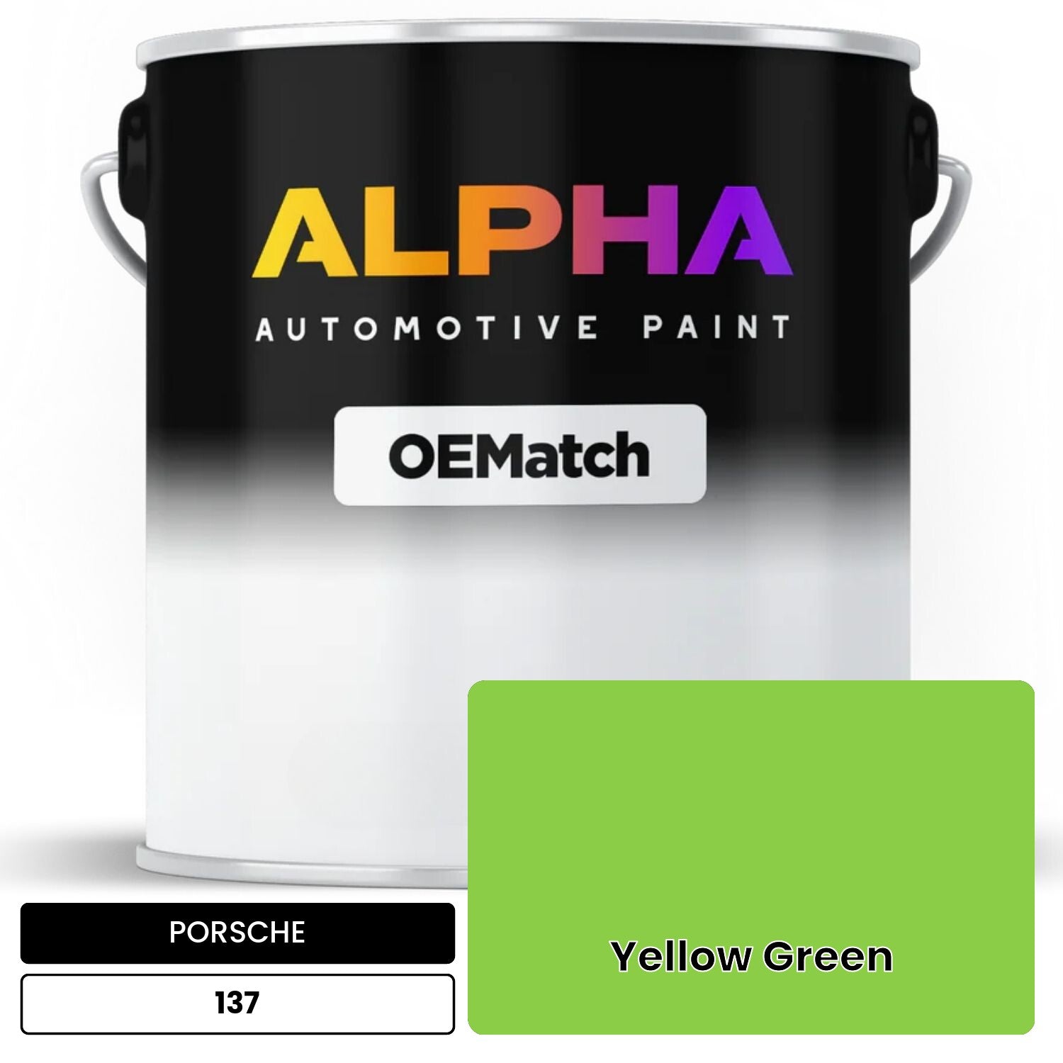 PORSCHE Yellow Green 137 OEMatch Basecoat