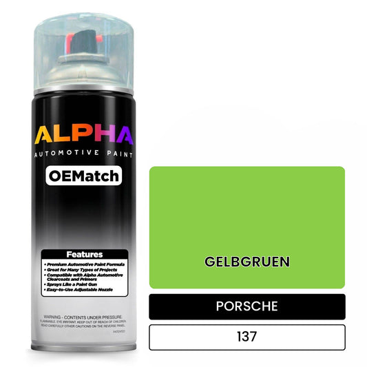 PORSCHE Yellow Green 137 OEMatch Spraycan