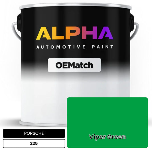 PORSCHE Viper Green 225 OEMatch Basecoat