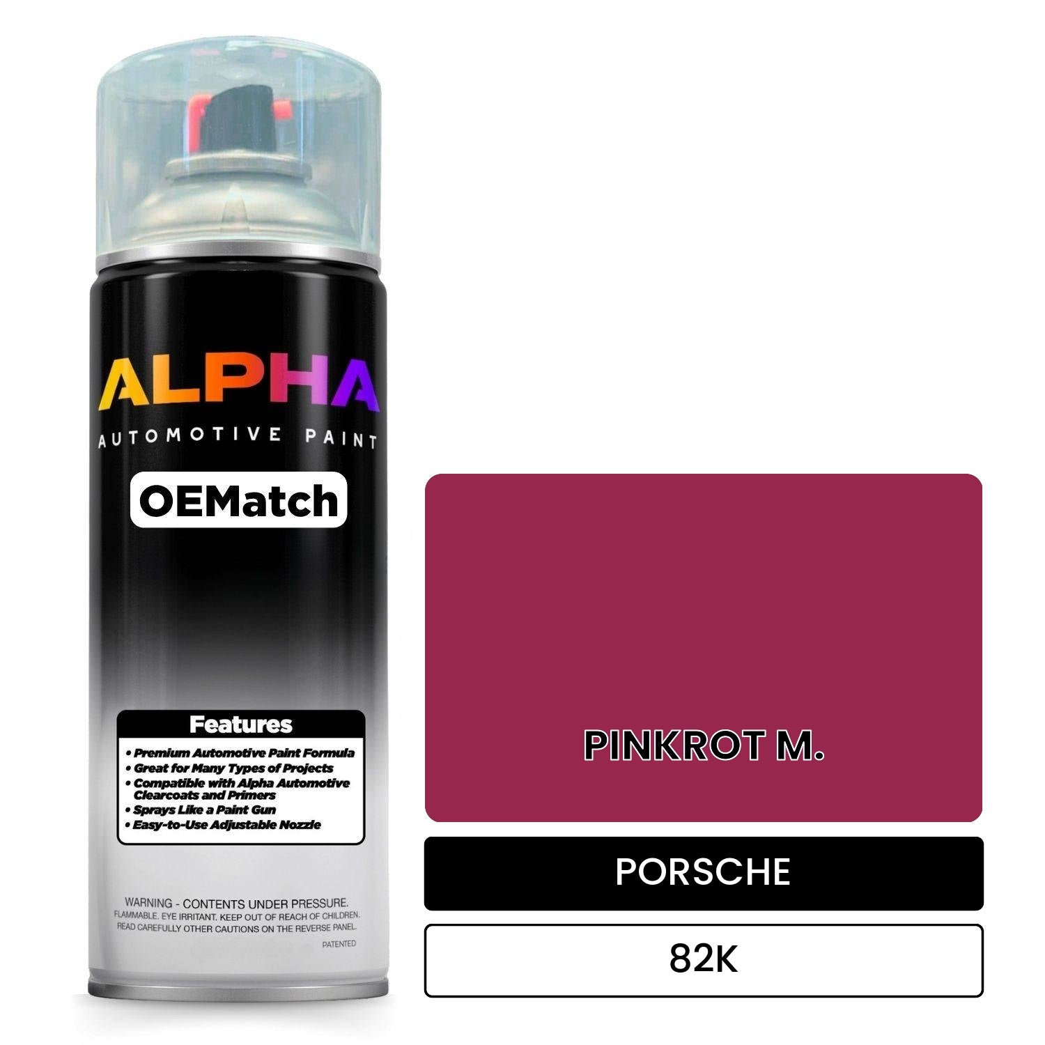 PORSCHE Pink Red Metallic 82K OEMatch Spraycan