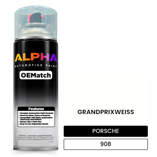 PORSCHE Grand Prix White 908 OEMatch Spraycan