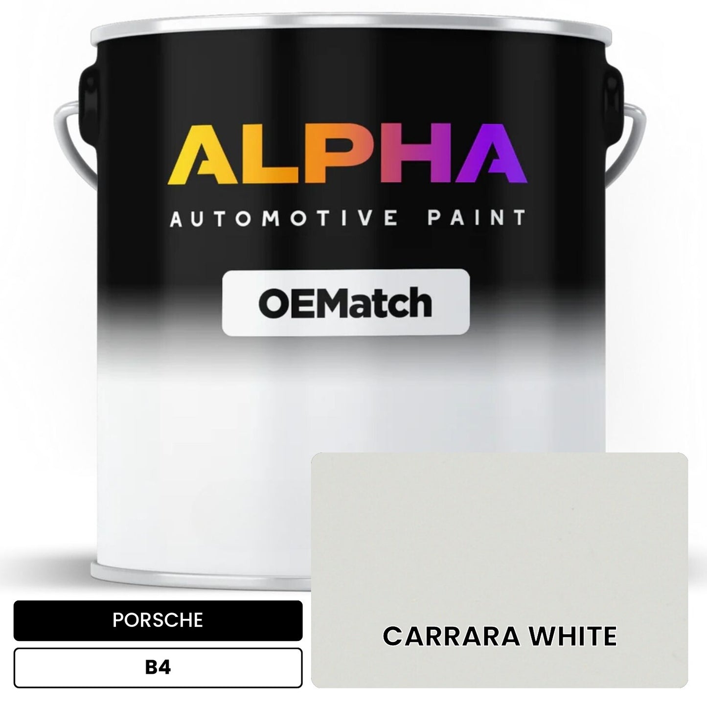 PORSCHE Carrara White B4 OEMatch Basecoat
