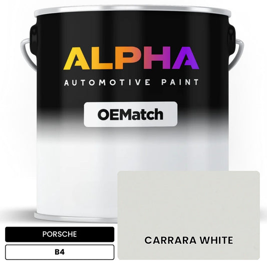PORSCHE Carrara White B4 OEMatch Basecoat