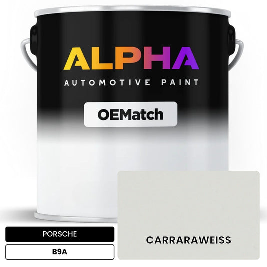PORSCHE Carrara White B9A OEMatch Basecoat