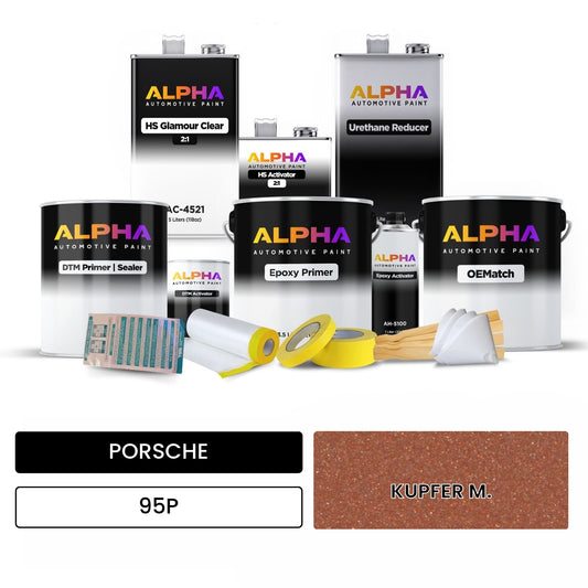 PORSCHE Copper Metallic 95P OEMatch Vehicle Paint Kit
