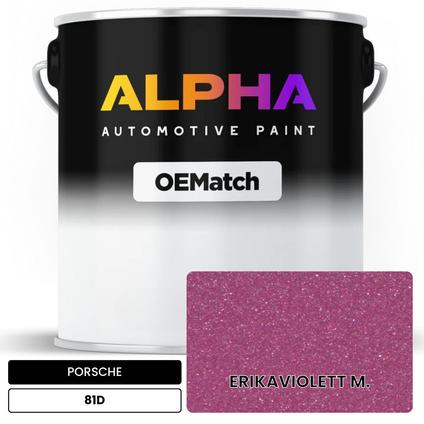PORSCHE Erika Violet Metallic 81D OEMatch Basecoat