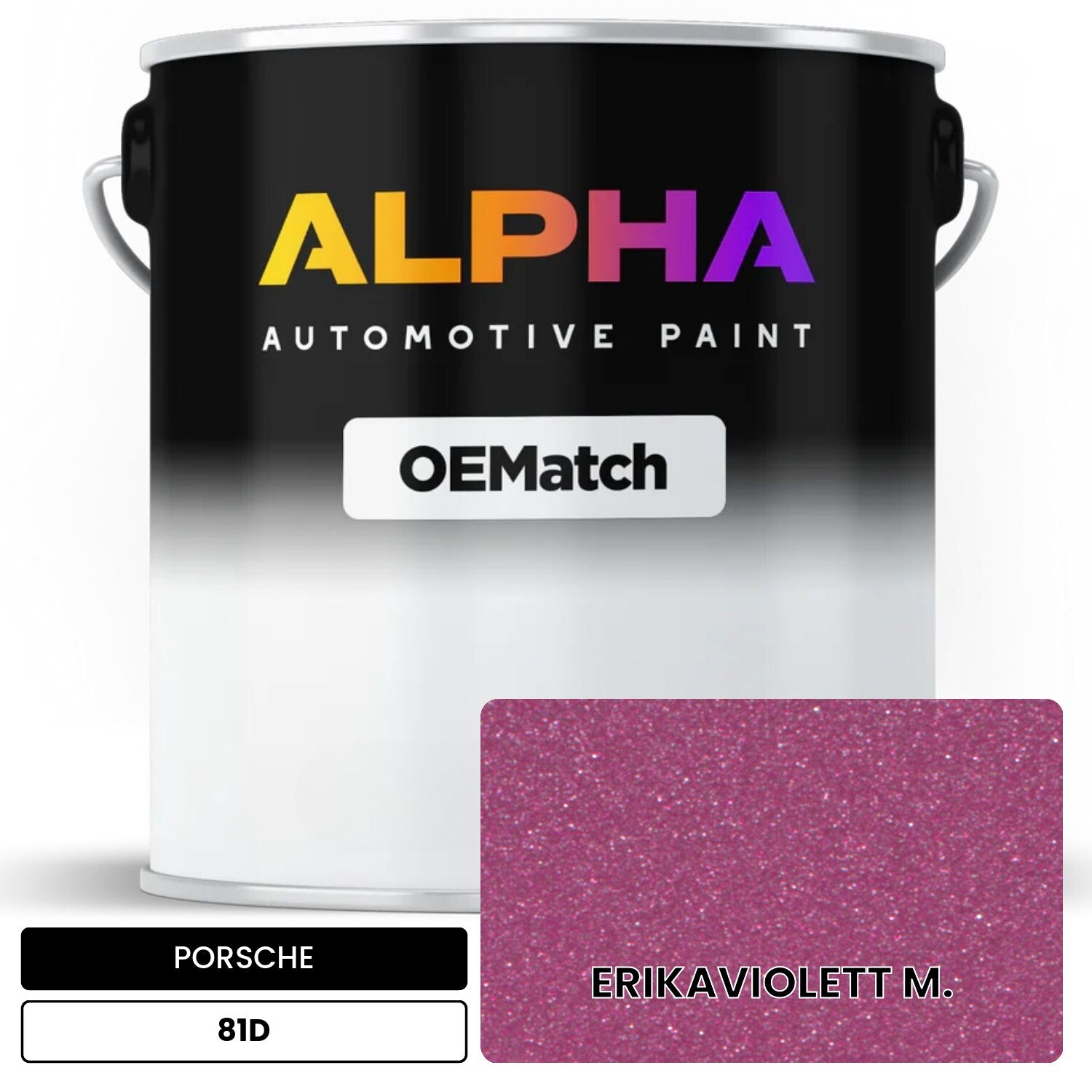 PORSCHE Erika Violet Metallic 81D OEMatch Basecoat