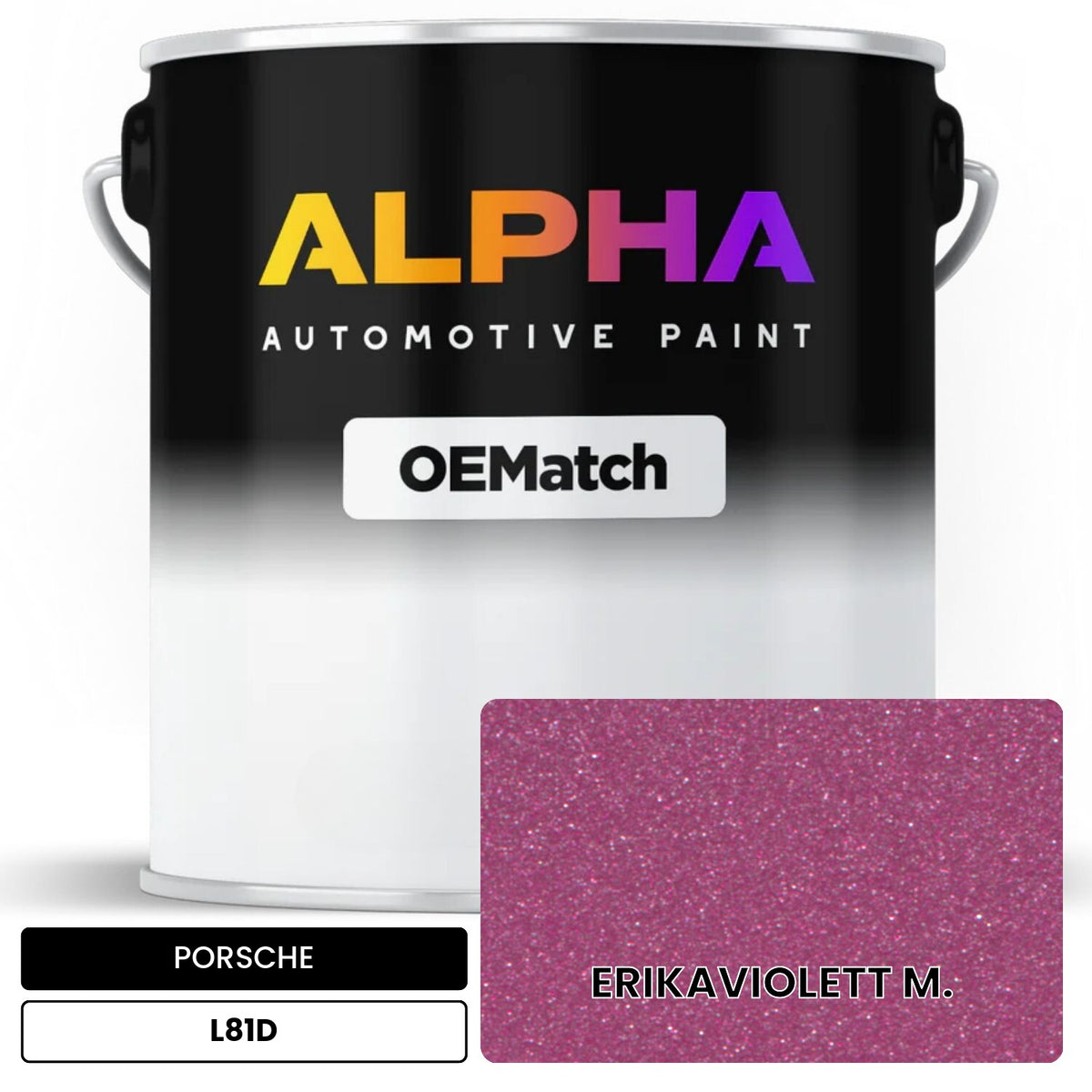 PORSCHE Erika Violet Metallic L81D OEMatch Basecoat