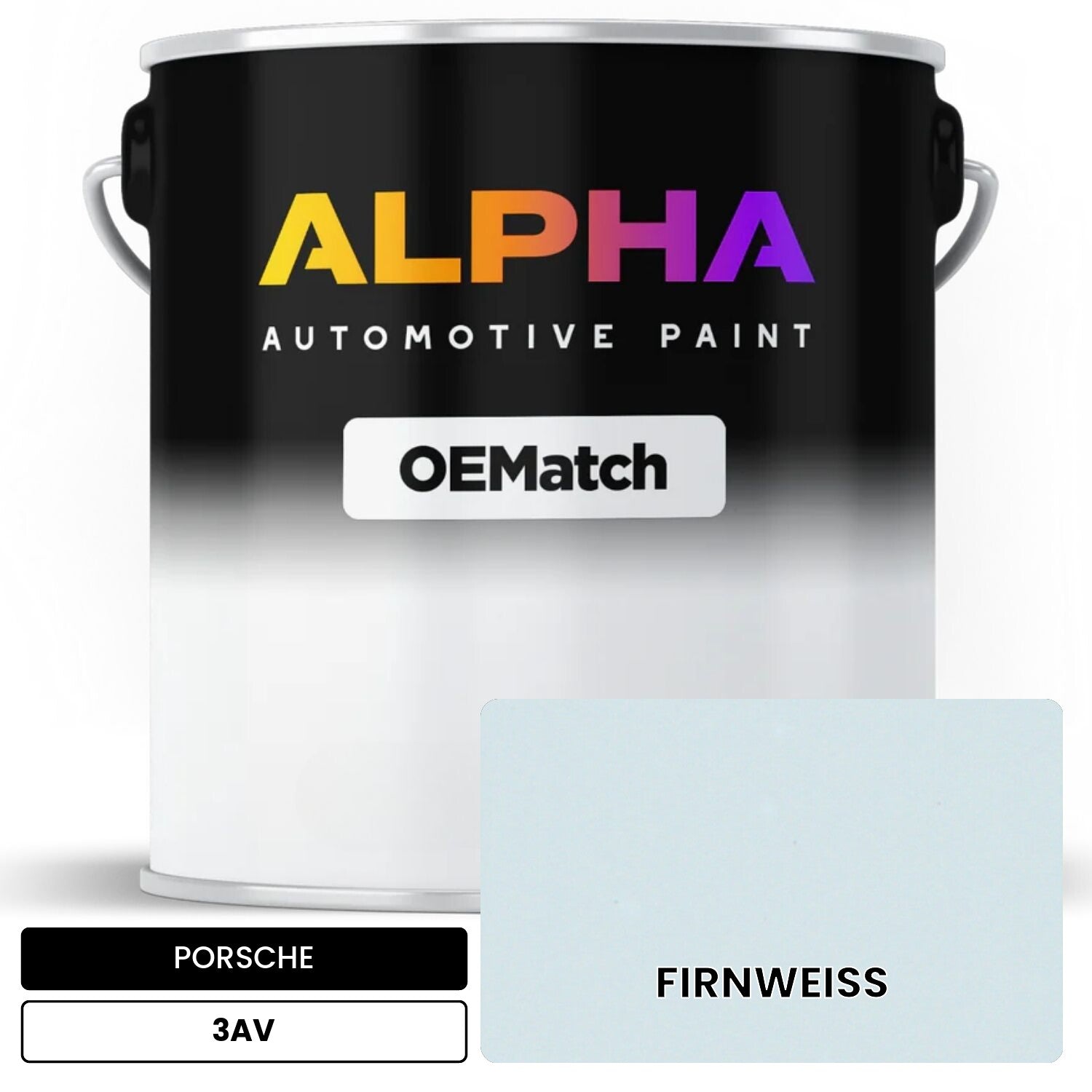PORSCHE Firn White 3AV OEMatch Basecoat