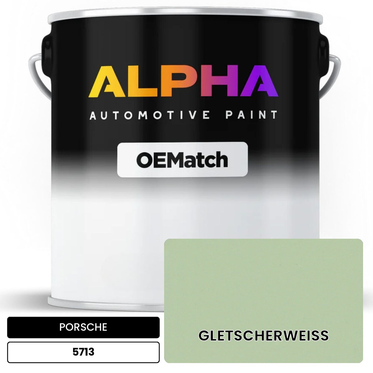 PORSCHE Glacier White 5713 OEMatch Basecoat