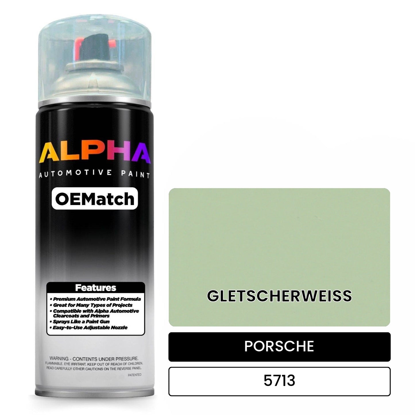 PORSCHE Glacier White 5713 OEMatch Spraycan