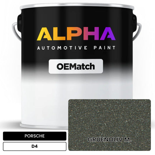 PORSCHE Gruen Olive Metallic D4 OEMatch Basecoat